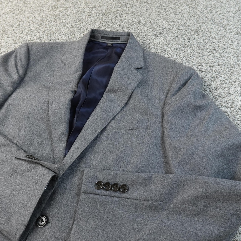 J‎ Crew Ludlow Blazer Mens 40R Gray Italian Wool Slim Sport Coat Suit Jacket Top